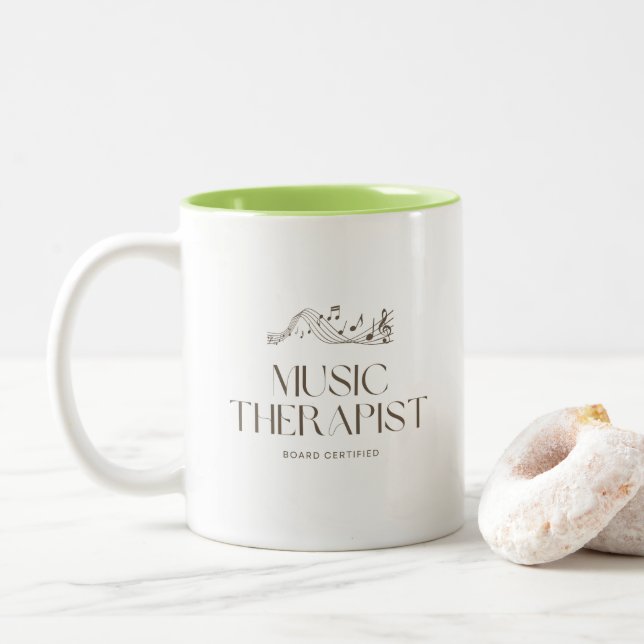 Vom Musiktherapeuten beglaubigte Tasse (Mit Donut)