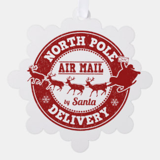 Vom Nordpol Lieferung Weihnachtsgeschenk-Ornament Ornament Karte