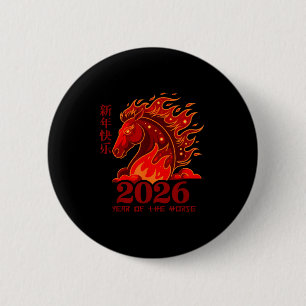 Vom Pferd Lunar Chinesisches Feuerpferd Button