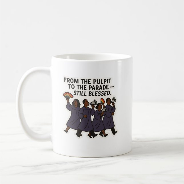 Vom Pulpit zur Parade Tasse (Links)