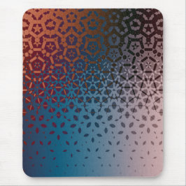 Vom roten bis zum blauen geometrischen Muster Mousepad