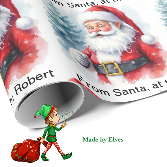 Vom Santa am Nordpol die Rolle des Kindes hinzufüg Geschenkpapier (Von Creator hochgeladen)