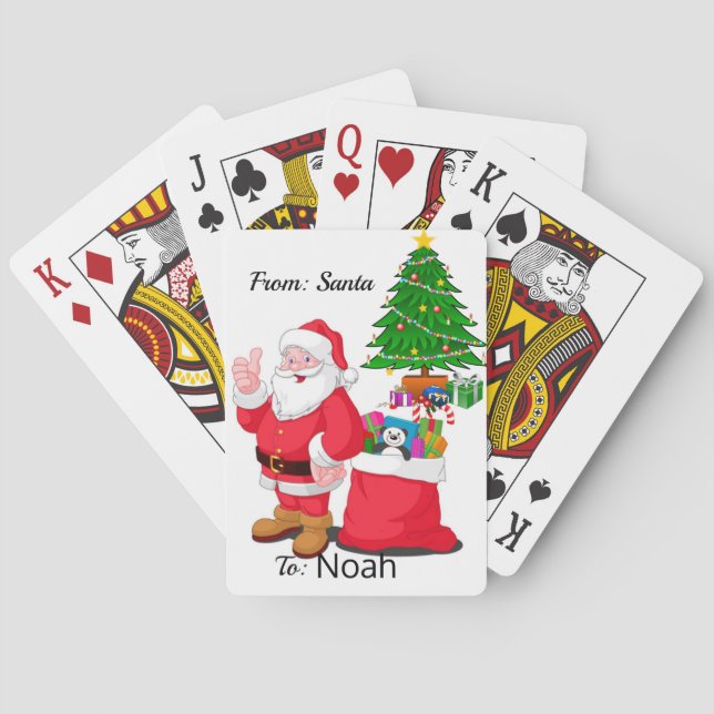 Vom Santa bis zum klassischen Deck Spielkarten (Rückseite)