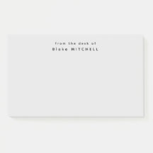 Vom Schreibtisch aus einfaches Monogramm grau