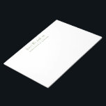 Vom Schreibtisch aus grün Personalisiert und trend Notizblock<br><div class="desc">Vom Schreibtisch des Skriptnamen notepad. Ideal für die kleinen Erinnerungen und für Zuhause,  Schule oder Büro zu tun.</div>