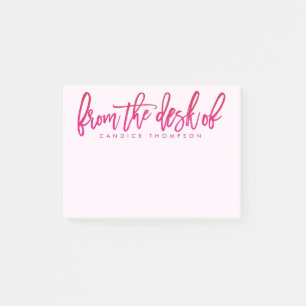 Vom Schreibtisch aus Personalisiert Post-it Klebezettel