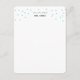 Vom Schreibtisch der Mitteilungskarten für Lehrer