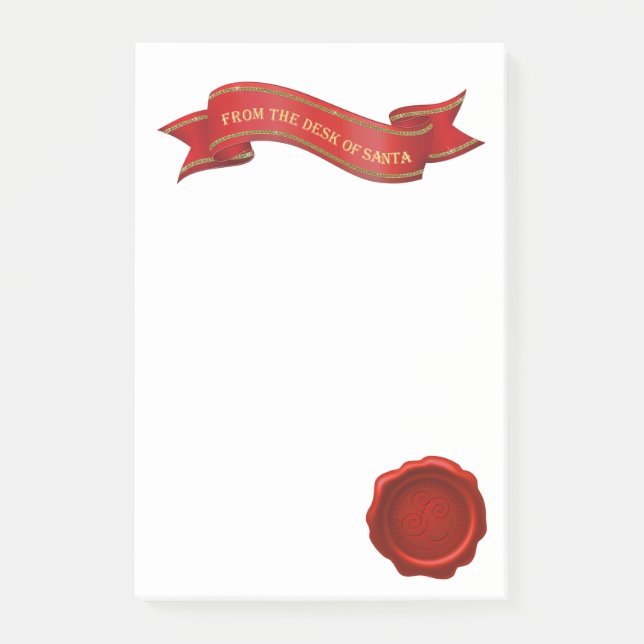 Vom Schreibtisch der Sankt-Post-Itanmerkungen Post-it Klebezettel (Vorderseite)