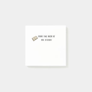 vom Schreibtisch des Lehrers Post-it Klebezettel