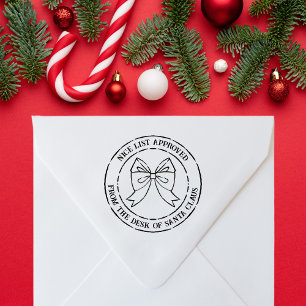 Vom Schreibtisch des Santa Claus Nice Liste genehm Gummistempel