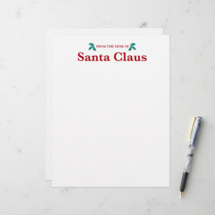 Vom Schreibtisch des Weihnachtsmannes Briefbogen