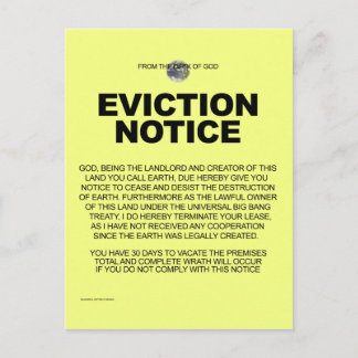 Vom Schreibtisch Gottes Postkarte