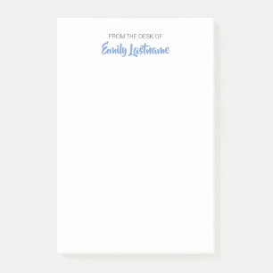 Vom Schreibtisch Ihres Namens Lässige Stelle Anmer Post-it Klebezettel