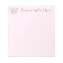 Vom Schreibtisch Personalisierte Fuchsia Blume Not