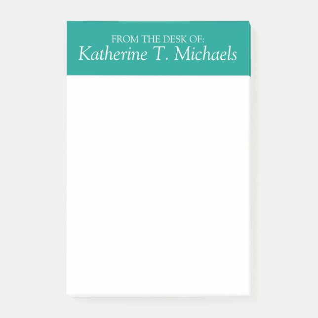 vom Schreibtisch Post-it Klebezettel (Vorderseite)