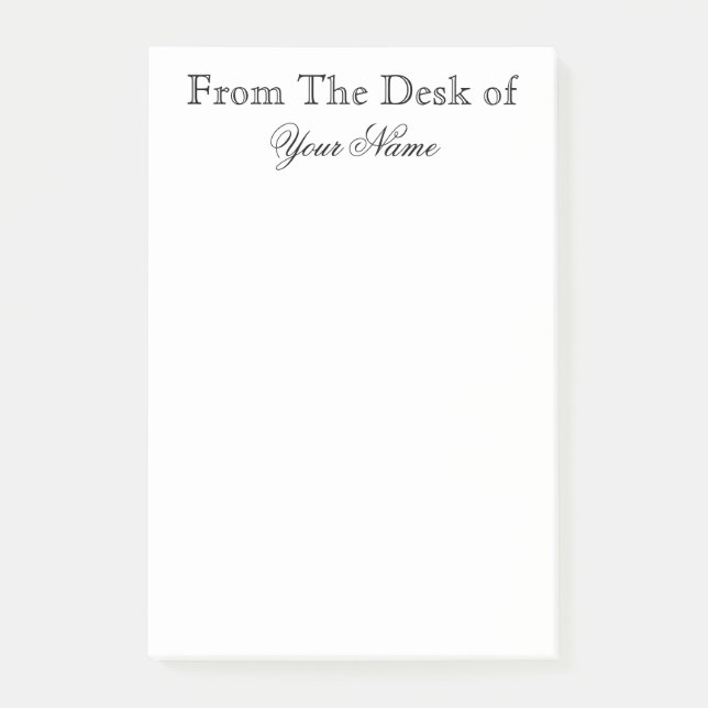 VOM SCHREIBTISCH VON POST-IT KLEBEZETTEL (Vorderseite)