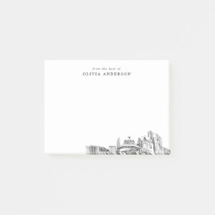 Vom Schreibtisch von Reno Skyline Personalisiert Post-it Klebezettel