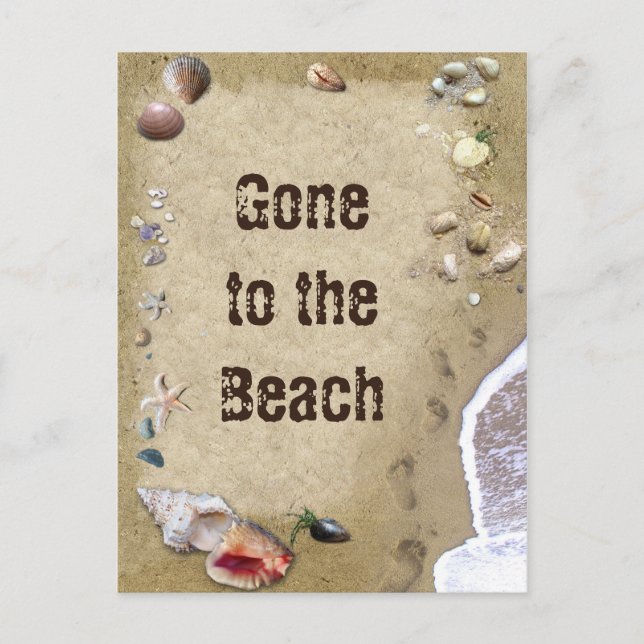 Vom Strand aus Postkarte (Vorderseite)
