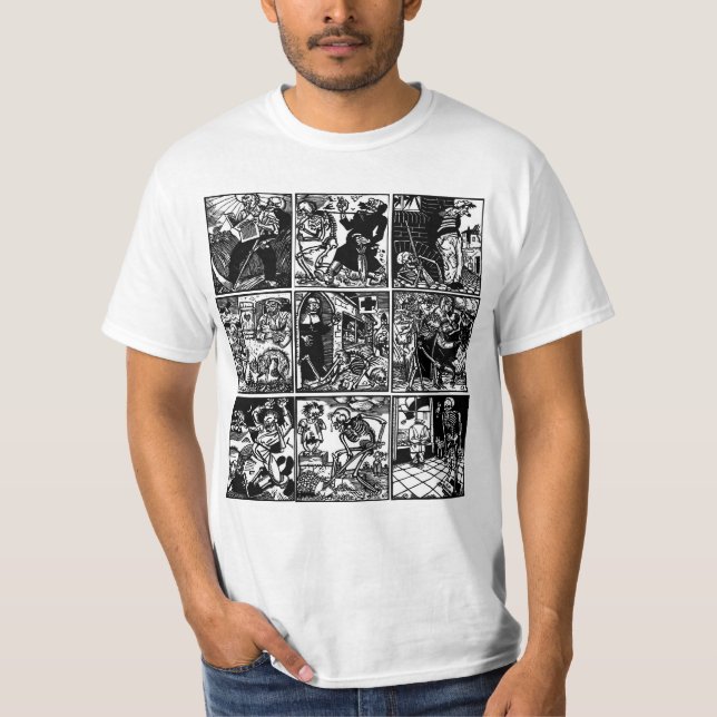 Vom Totentanz Anno la danse du T-shirt de la mort (Devant)