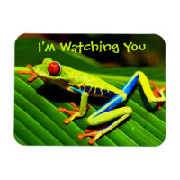 Vom Tree Frog Kühlschrankmagnet beobachtet
