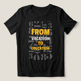 Vom Urlaub bis zur Bildung Schule Tri-Blend Shirt