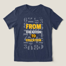 Vom Urlaub bis zur Bildung Schule Tri-Blend Shirt