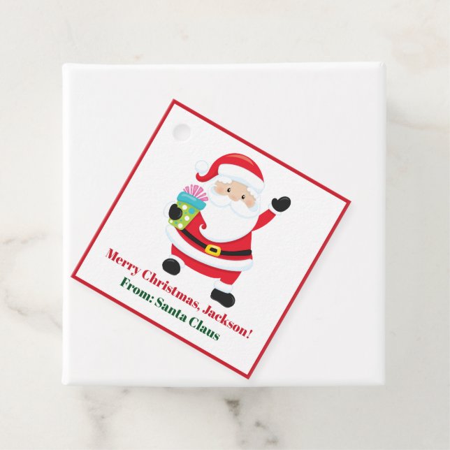 Vom Weihnachtsklaus Custom Kids Weihnachtsgeschenk Geschenkanhänger (Beispiel)