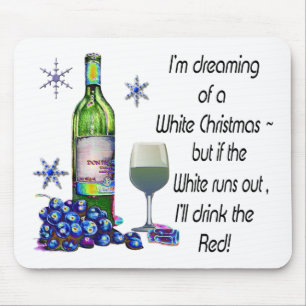 Vom weißen Weihnachten träumen, lustige Mousepad