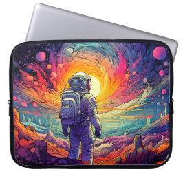 Vom Weltraum und über die Illustration hinaus Laptopschutzhülle