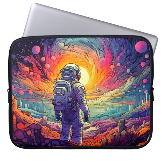 Vom Weltraum und über die Illustration hinaus Laptopschutzhülle (Vorderseite)