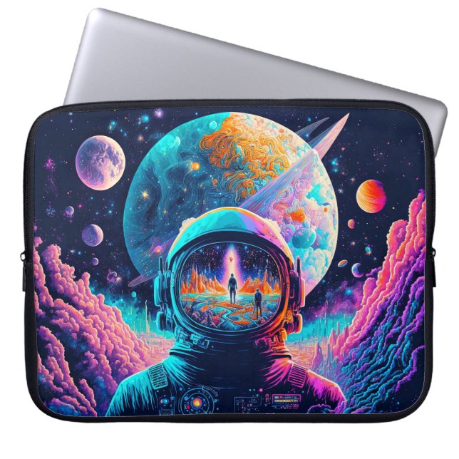 Vom Weltraum und über die Illustration hinaus Laptopschutzhülle (Vorderseite)