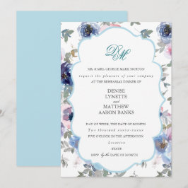 Vom Zender Wedding Set in Spun Sugar Blue Inv Einladung