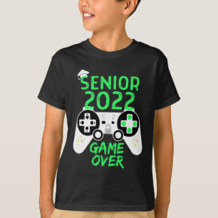 Von 2022 Senior Videospiel Über Schulgamer Grün T-Shirt