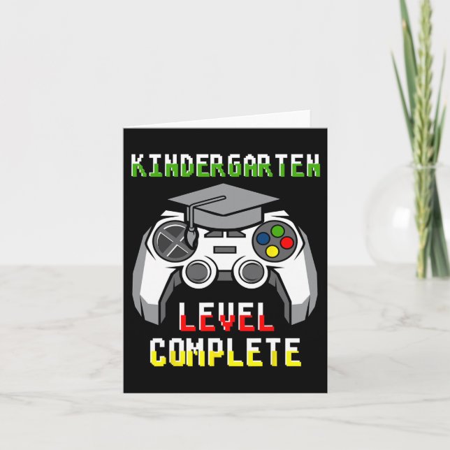 Von 2024 Kindergarten Level Kids Video Game Gradua Karte (Vorderseite)