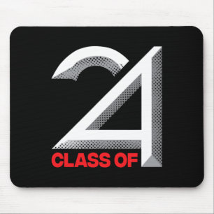von 2024 Shirt Abschluss Senior High School Colleg Mousepad