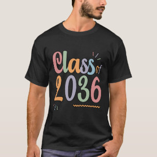 Von 2036 wachsen mit mir Handdrucken auf der Rücks T-Shirt