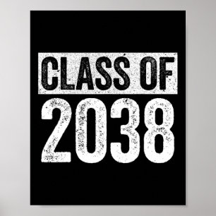 von 2038 Senior 2038 Abschluss Shirt Poster