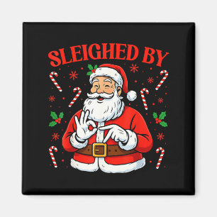 Von 67 besiegt Lustiger Weihnachtsmann Christmas S Magnet