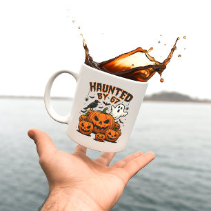 Von 67 lustigen Geistern und Kürbissen an Hallowee Kaffeetasse