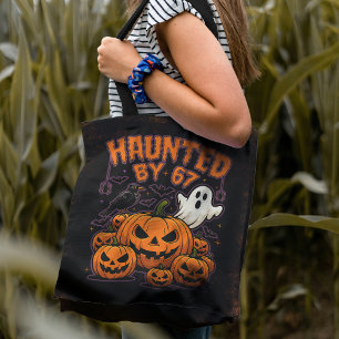 Von 67 lustigen Geistern und Kürbissen Halloween h Tasche