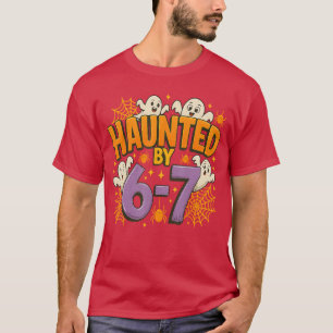 Von 67 lustigen Six Seven 67 Meme spooky Geist hei T-Shirt