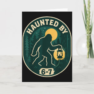 Von 6-7 Bigfoot Laterne Halloween-Abzeichen heimge Karte