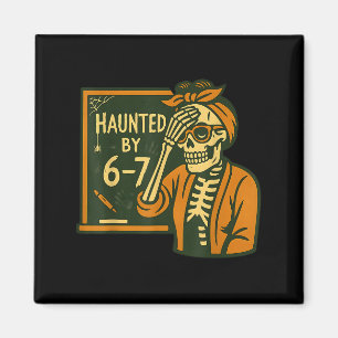 Von 6-7 lustigem Lehrer 67 Halloween-Skelett heimg Magnet