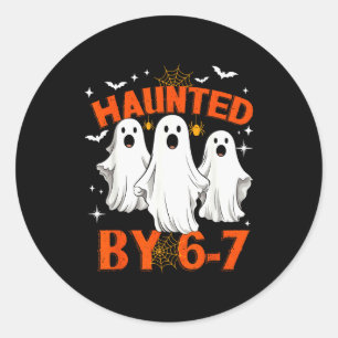 Von 6 7 Six Seven 67 Meme Halloween Kostüm heimges Runder Aufkleber