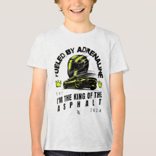 Von Adrenalin angeregt - Fett dynamisches Design Tri-Blend Shirt