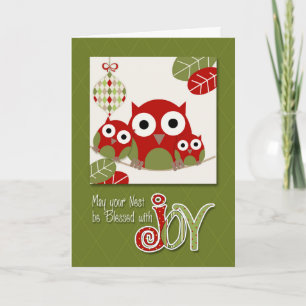 Von allen uns trendy Owl Familie Weihnachten