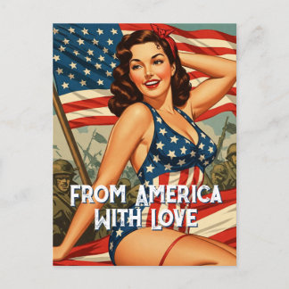 Von Amerika mit Liebe / Susan Postkarte