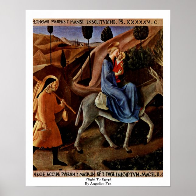 Von Angelico Fra nach Ägypten fliegen Poster (Vorne)