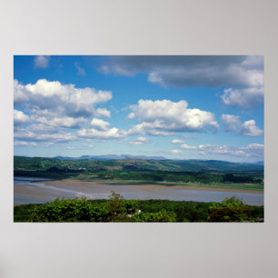 Von Arnside Knott Arnside aus gesehen, der Fluss K Poster