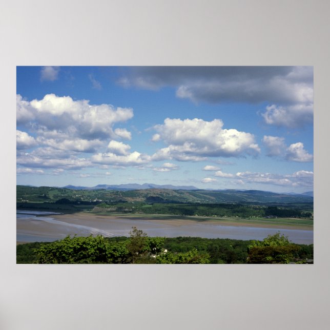 Von Arnside Knott Arnside aus gesehen, der Fluss K Poster (Vorne)